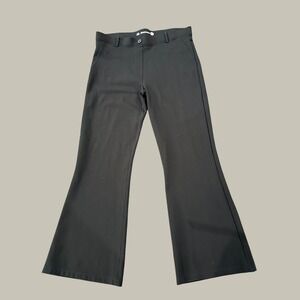 Betabrand Dress Pant Yoga Pants Women 1X Petite Black Bootcut Workwear
